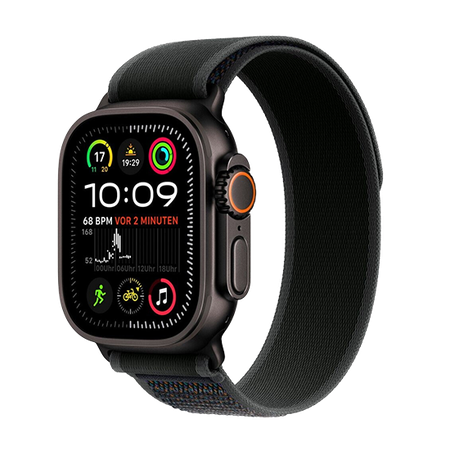 Watch Apple Watch Ultra 2 (2024) LTE 49mm Black Titanium Case with Trail Loop S/M - Black